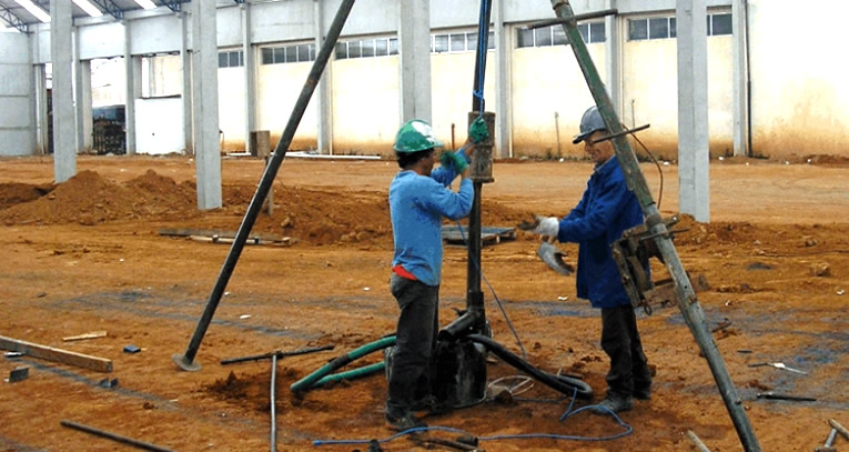 Sondagem tipo S.P.T. para um melhor dimensionamento das fundações